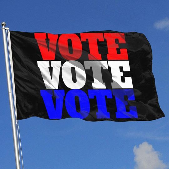 Discover Vote Breeze Polyester Single Layer Translucent Flags