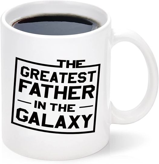 Discover Fathers Day Mug for Dad from Daughter Son,The Greatest papa In The Galaxy