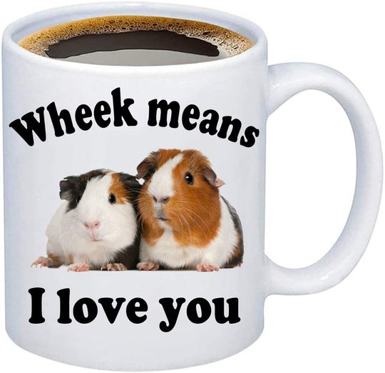 Discover The Guinea Pig Lover Gift Wheek Means I Love You Coffee Mug