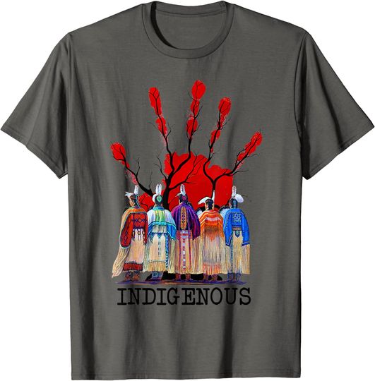 Discover Native American Indigenous Red Hand Women Gifts T-Shirt