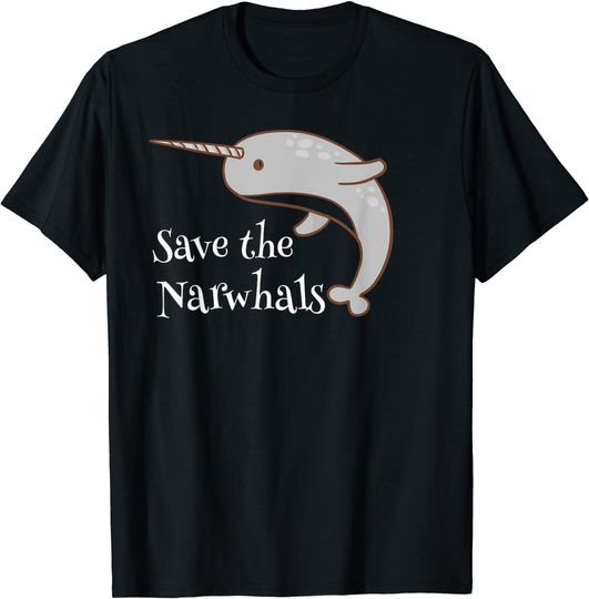 Discover Save the Narwhals Unicorn of the Sea Aquatic Life T-Shirt