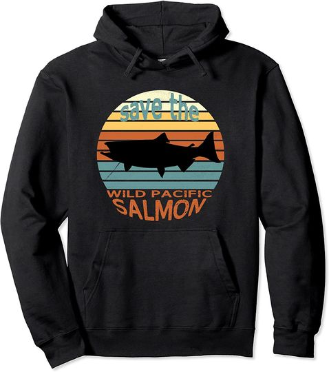 Discover Salmon Save the Wild Pacific Pullover Hoodie