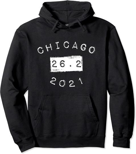 Discover Chicago 2021 Marathon 26.2 Pullover Hoodie