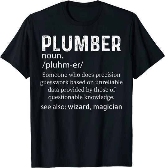 Discover Plumber Noun Dictionary Description T-Shirt