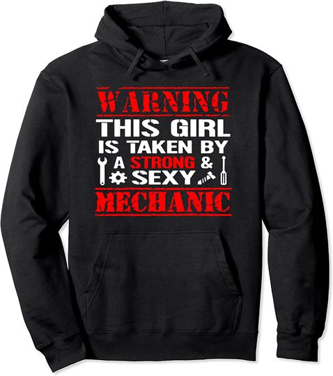 Discover Wife Girlfriend Sayings Auto Mechanic Gift Pullover Hoodie