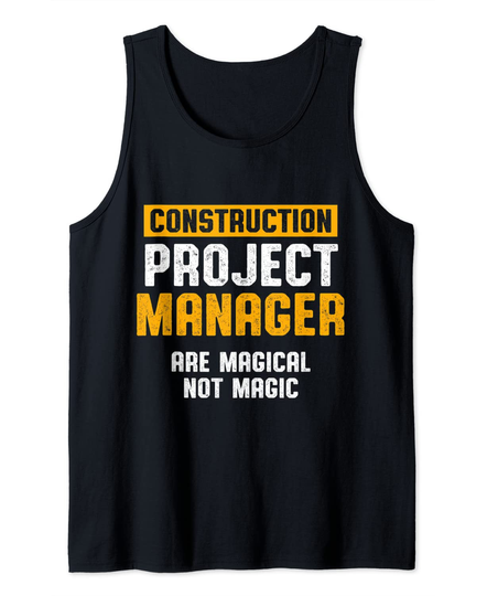 Discover Construction Project Manager Supervisor Tank Top