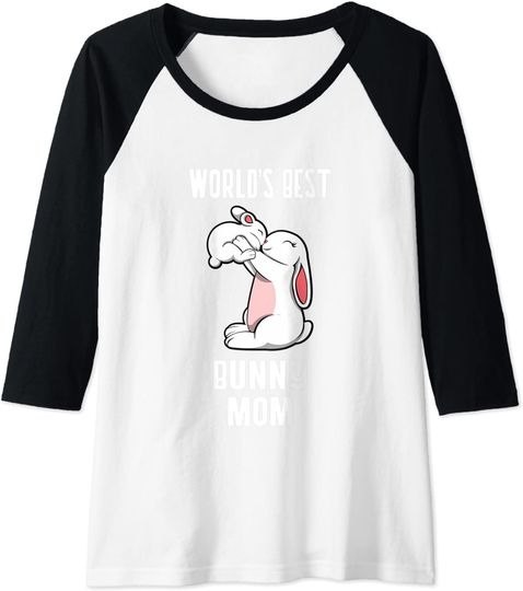 T-shirt com Mangas ¾ para Mulher Coelhinha Dona de Coelhos