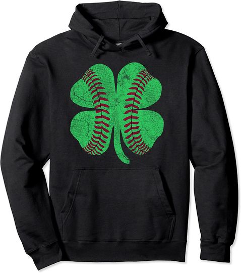 Discover St Patricks Day Shamrock Baseball Saint Paddy's Kids Boys Pullover Hoodie