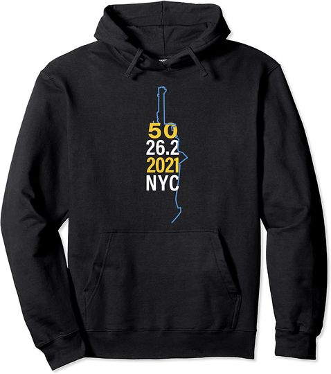 Discover New York 2021 Marathon 50th Pullover Hoodie