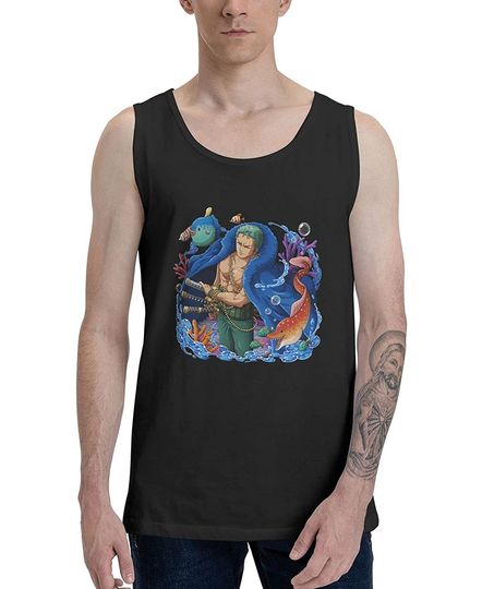 Discover Anime One Piece Roronoa Zoro Tank Top