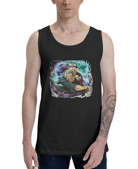 Discover Anime One Piece Roronoa Zoro Tank Top