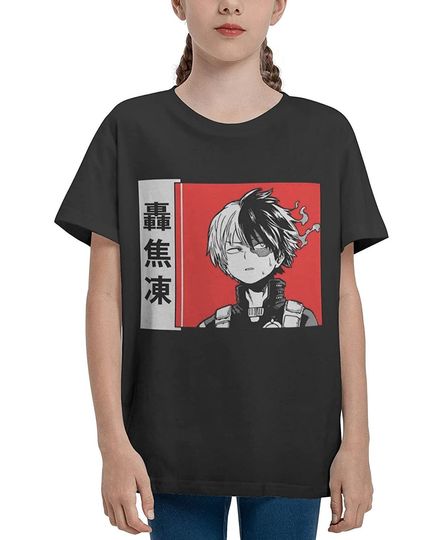 Discover Shoto Todoroki Children's T-Shirt Anime Shirt Fashion Tops