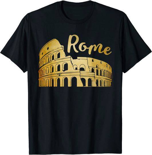 Discover Rome Italy Shirt Colosseum Vintage Style Souvenir T Shirt