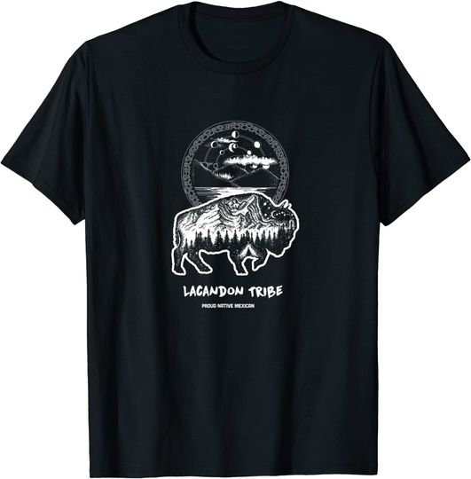 Discover Lacandon Tribe Native Mexican Indian Proud Astro Buffalo T-Shirt
