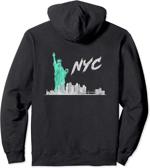 Discover Cool New York City Skyline Trendy Vintage Pullover Hoodie