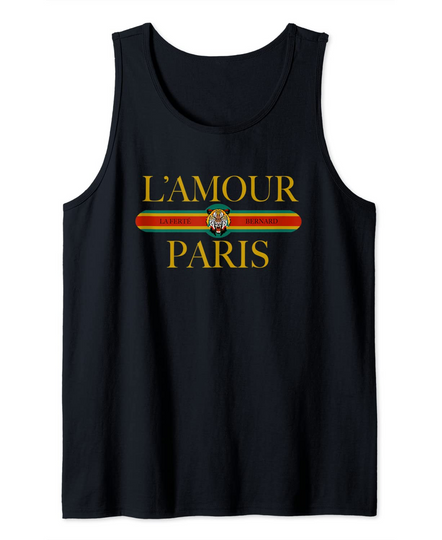 Discover Paris L'Amour Fashion Tiger Face Tank Top