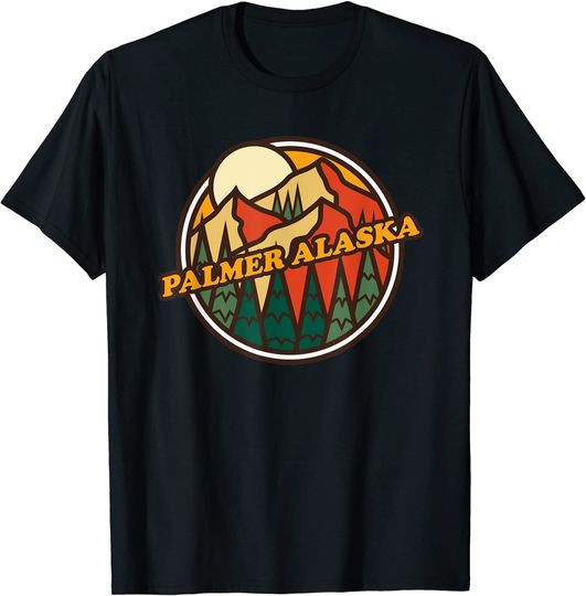 Discover Vintage Palmer Alaska Mountain Hiking Souvenir T Shirt