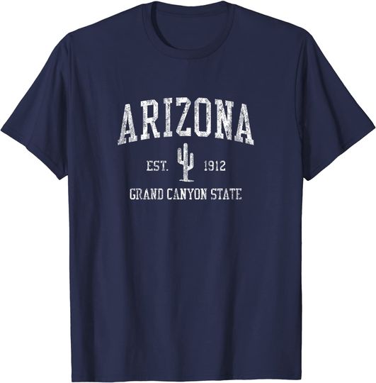 Discover Arizona Vintage Saguaro T Shirt