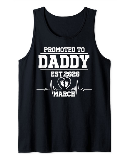 Discover Promoted to Daddy 2020 March Tank Top
