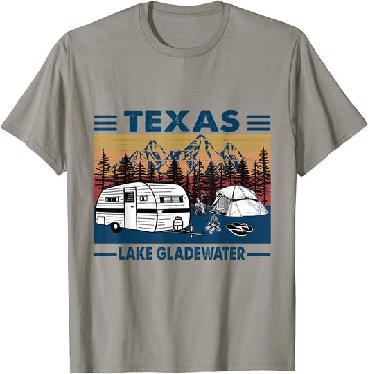 Discover Texas Lake GladeWater Funny Fishing Camping Summer T-Shirt