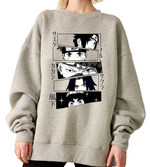 Suéter Unissexo com Estampa de Naruto Shippuden