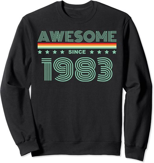 Suéter Unissexo Awesome Since 1983 Presente de Aniversário
