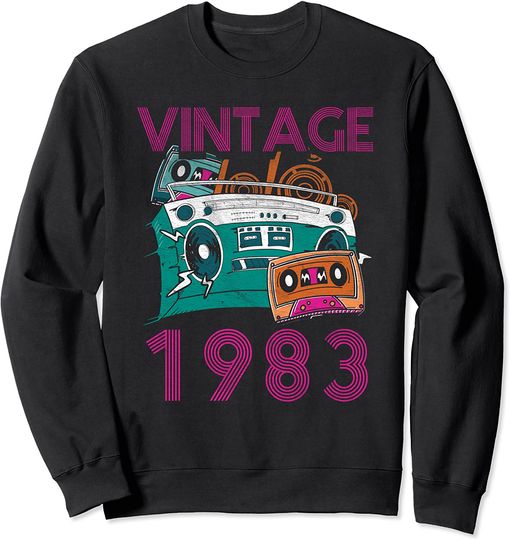 Suéter Unissexo Vintage 1983 com Cassete