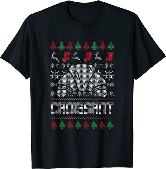 Discover Christmas Croissant Clothing Xmas Holiday Gifts T-Shirt