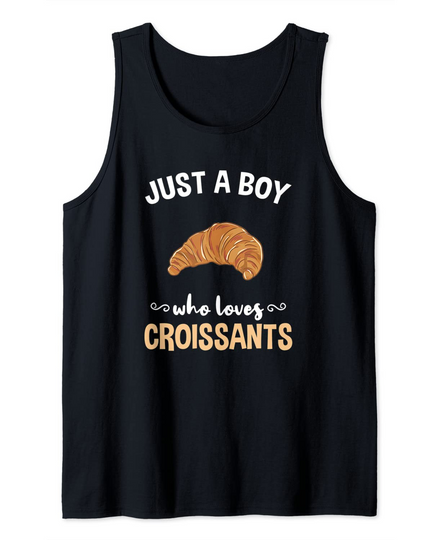 Discover Just A Boy Who Loves Croissants Tank Top