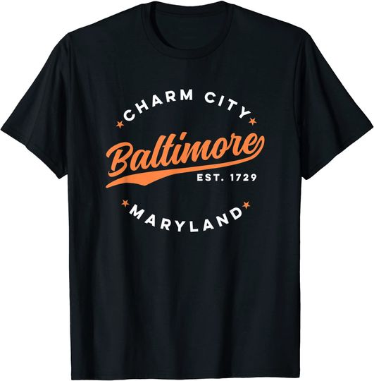 Discover Vintage Baltimore Charm City Maryland T Shirt