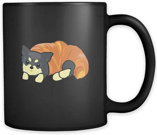 Discover Croissant Pomeranian Mug Dog Mug