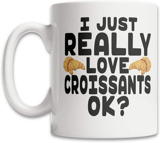 Discover Croissant Mug I Love Croissants Lover Mug