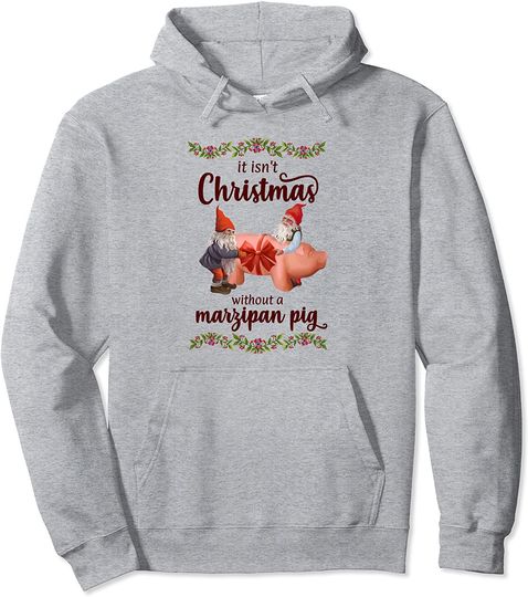 Discover Marzipan Pig Norwegian Christmas Gift Holiday Tradition Pullover Hoodie