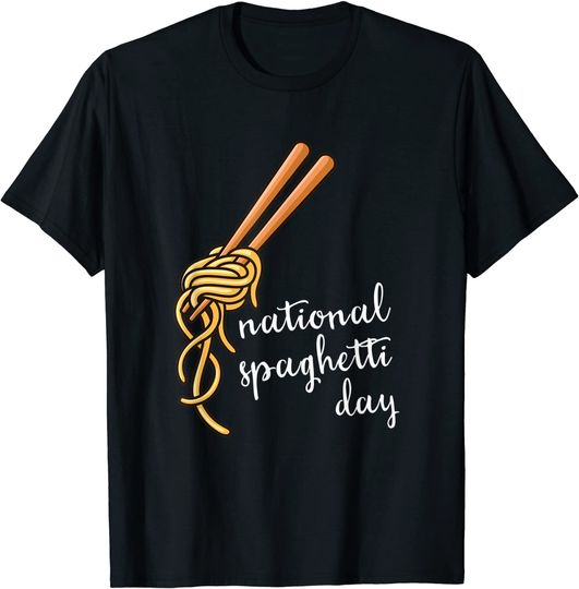 Discover National Spaghetti Day Food Gifts T-Shirt