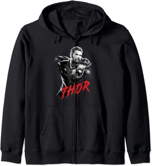 Hoodie com Fecho-éclair Unissexo Endgame Thor