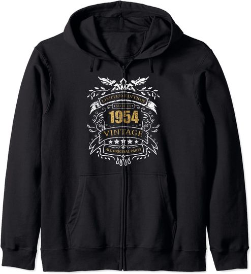 Hoodie com Fecho-éclair Unissexo 1954 All Original Parts