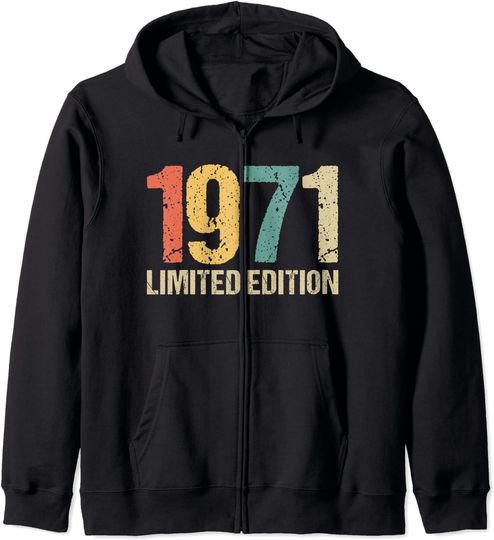 Hoodie com Fecho-éclair Unissexo 1971 Limited Edition