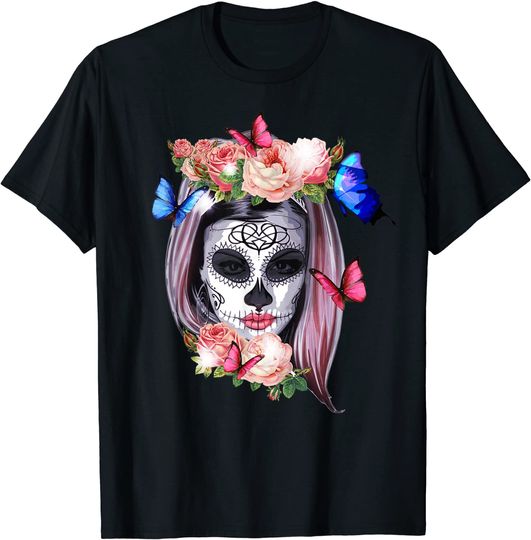 Discover Camila Sugar Skull Day Of The Dead Dia De Los Muertos T-Shirt