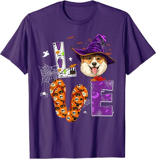 Discover Corgi Witch Hat Welsh Corgi T-Shirt