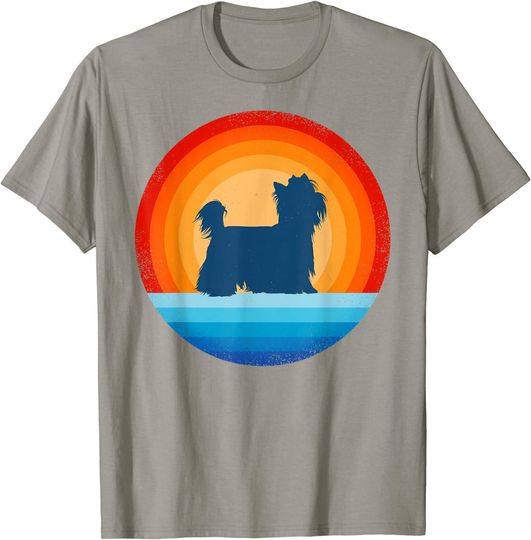 Discover Yorkshire Terrier Vintage 60s 70s Sunset T-Shirt