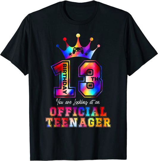 Discover Official Teenager 13 Years Old 13th Birthday Gamer T-Shirt