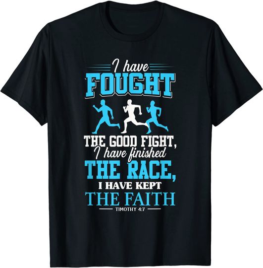Discover Inspirational Bible Verse Shirt for Runners and Athletes T-Shirt