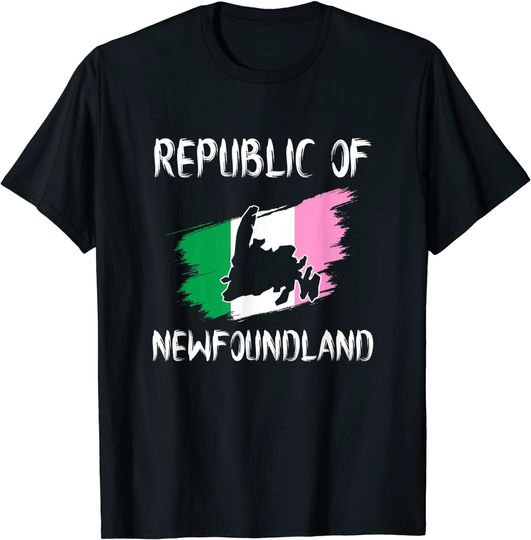 Discover Republic Of Newfoundland With Flag Island T Shirt