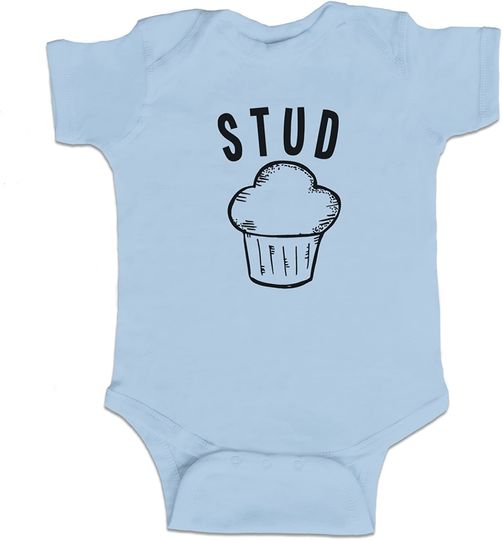 Discover Decal Serpent Stud Muffin Baby Boy Girl Onesie