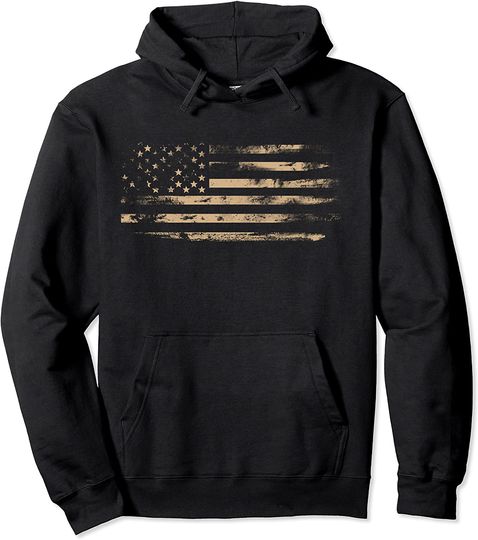 Discover Distressed American Flag Hoodie Vintage USA Flags Patriotic