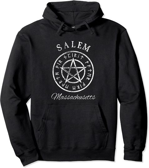 Discover Salem Witch Halloween Pullover Hoodie