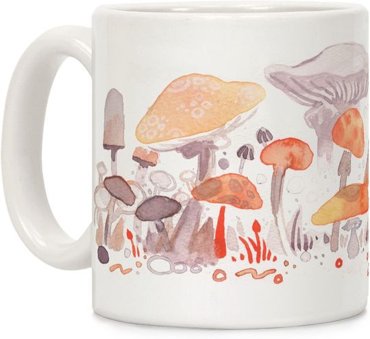 Discover Mushroom Garden Pattern Coffee Mug