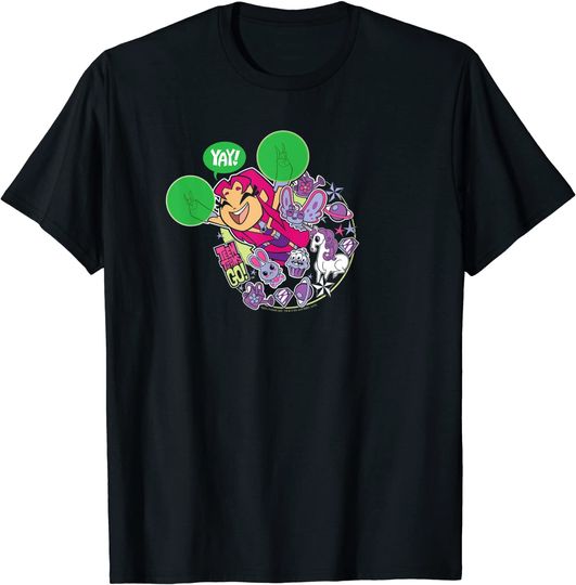 Camiseta para Homem e Mulher Teen Titans Go Yay