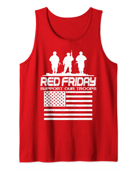 Discover Remember Everyone Deployed Support Our Troops - Red Friday Tank Top