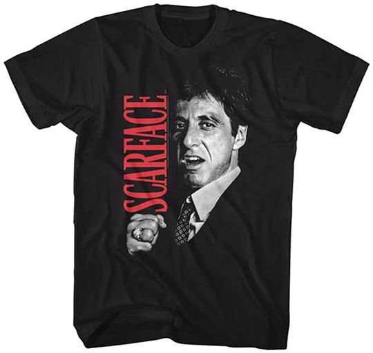 Discover Scarface Men's Tony Close-Up Slim Fit T-Shirt